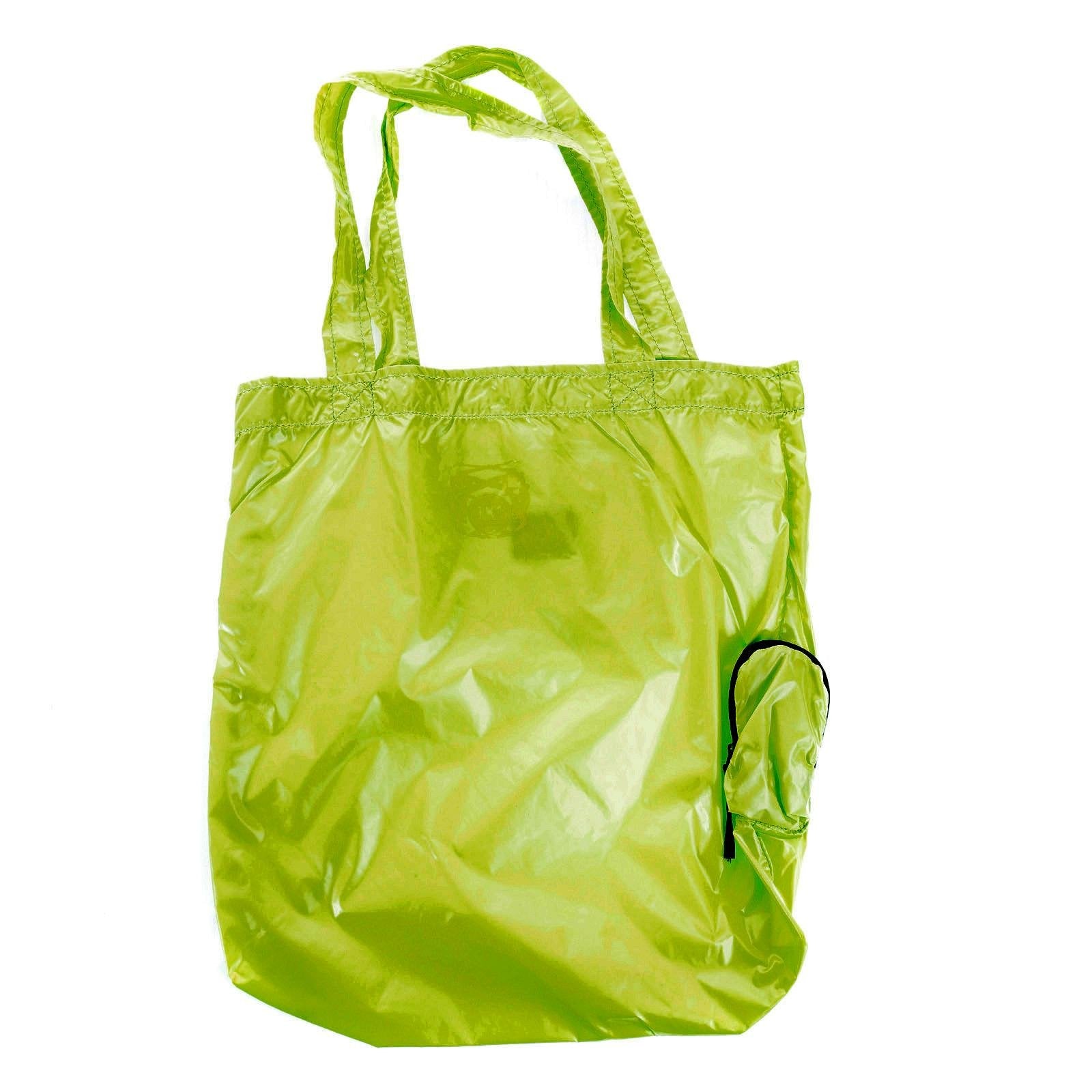 RMC MARTIN KSOHOH MKWS UNISEX LIGHTWEIGHT NYLON BACKPACK IN LIME WITH TOP FLAP CLIP CLOSURE REDM2273