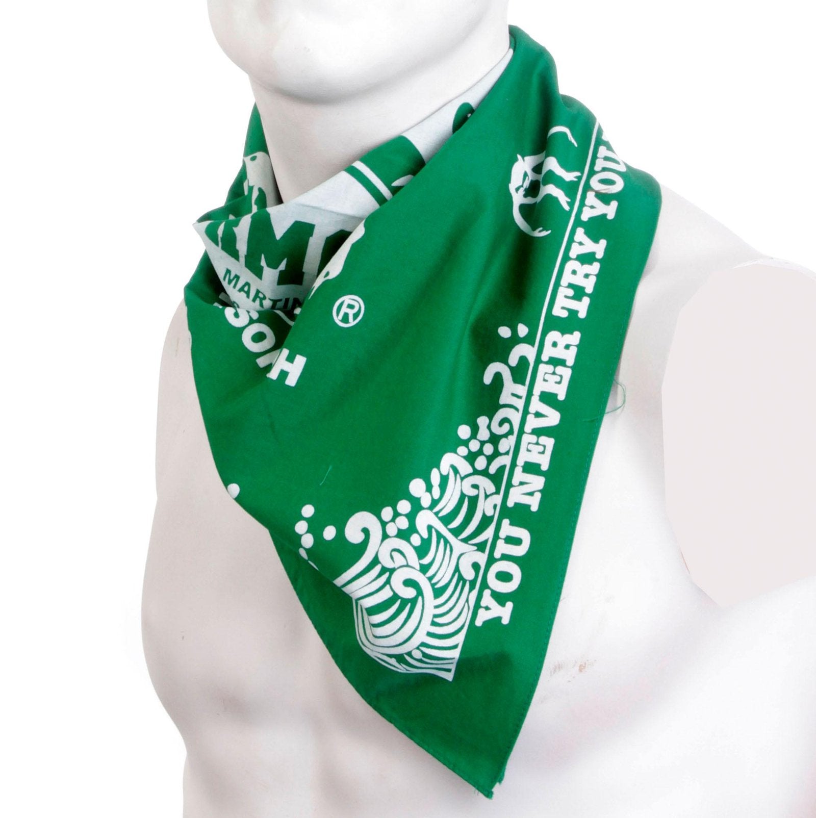 RMC JEANS 100% COTTON GREEN PRINTED BANDANA FOR MEN RMC JEANS2918