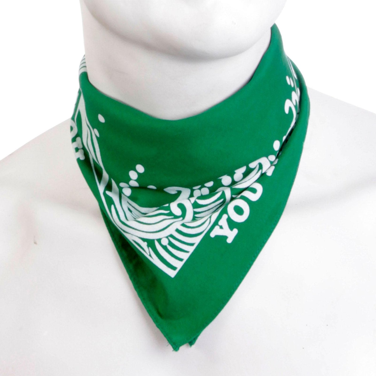 RMC JEANS 100% COTTON GREEN PRINTED BANDANA FOR MEN RMC JEANS2918