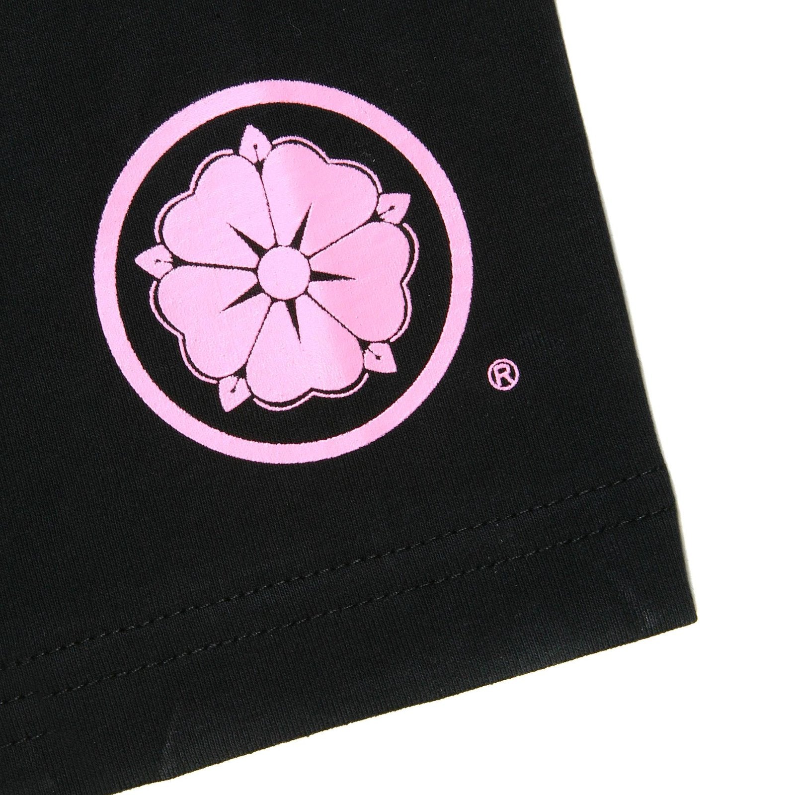 RMC JEANS X YOROPIKO COLLECTORS ITEM LIMITED EDITION REGULAR FIT PINK SELEVEN T-SHIRT IN BLACK YORO3778