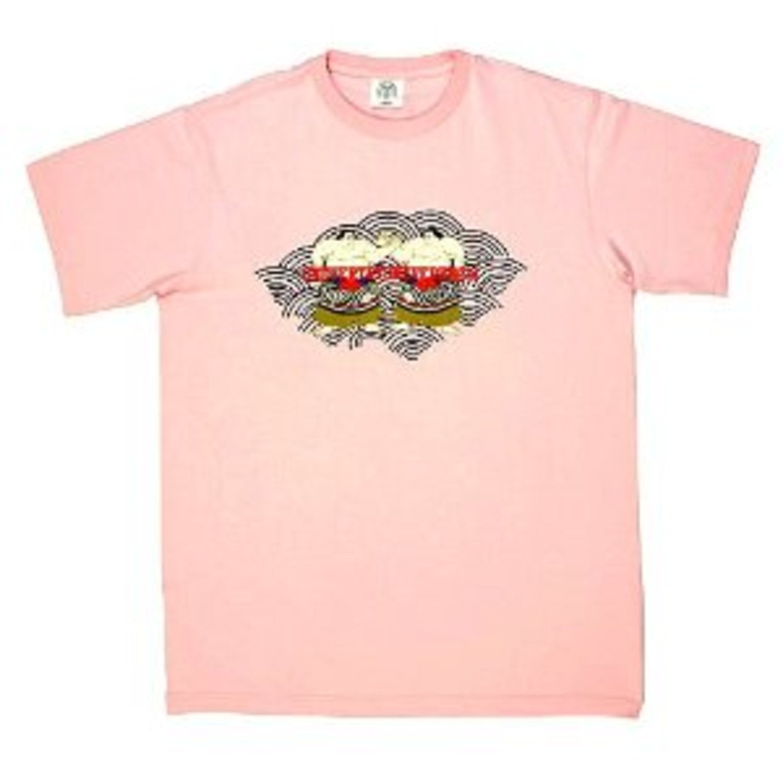 RMC JEANS PINK REGULAR FIT SHORT SLEEVE CREW NECK T-SHIRT WITH SUMO PRINT REDM6400