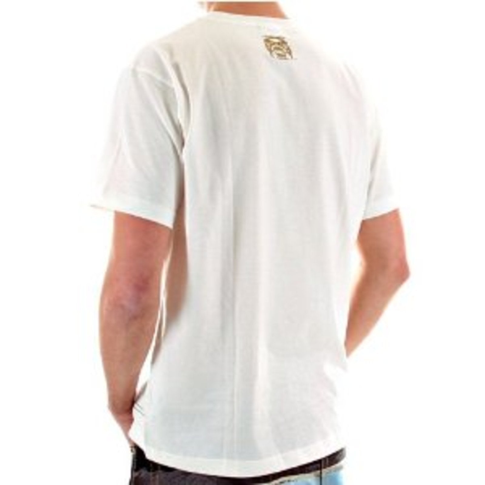 RMC JEANS RARE COTTON SHORT SLEEVE CREW NECK NATURAL T SHIRT WITH EXCLUSIVE THE CHAMPION PRINT REDM5948