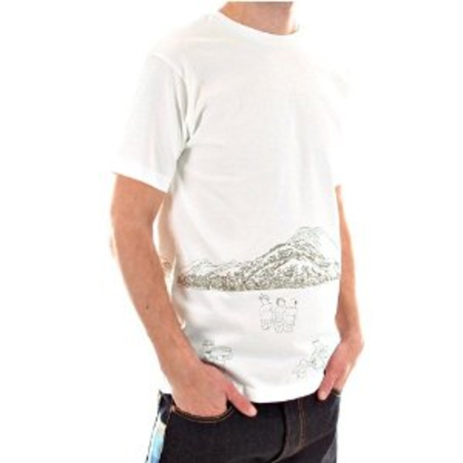 RMC JEANS EXCLUSIVE TOYO STORY PORTER GENUINE AND AUTHENTIC SHORT SLEEVE WHITE COTTON T SHIRT REDM5931