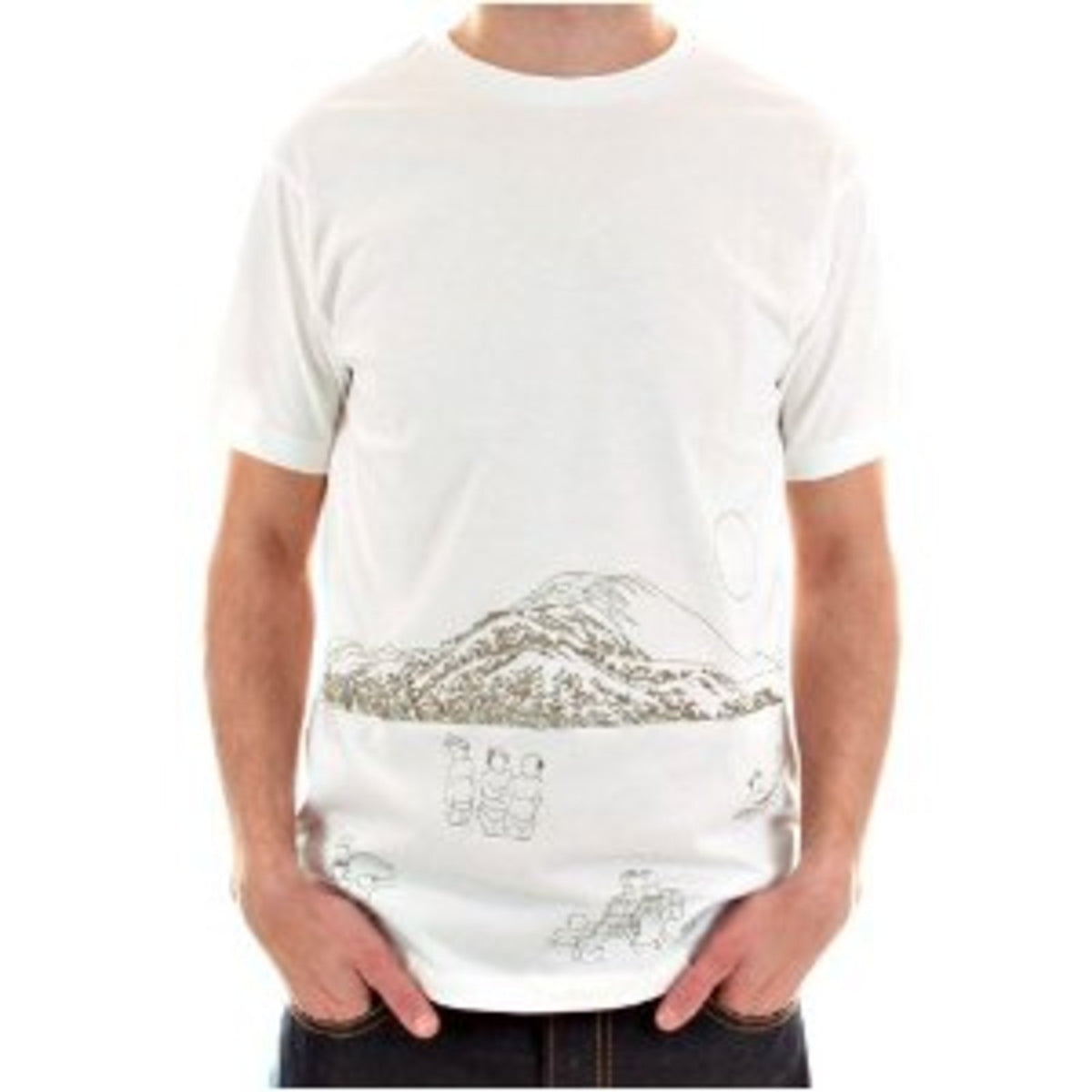 RMC JEANS EXCLUSIVE TOYO STORY PORTER GENUINE AND AUTHENTIC SHORT SLEEVE WHITE COTTON T SHIRT REDM5931