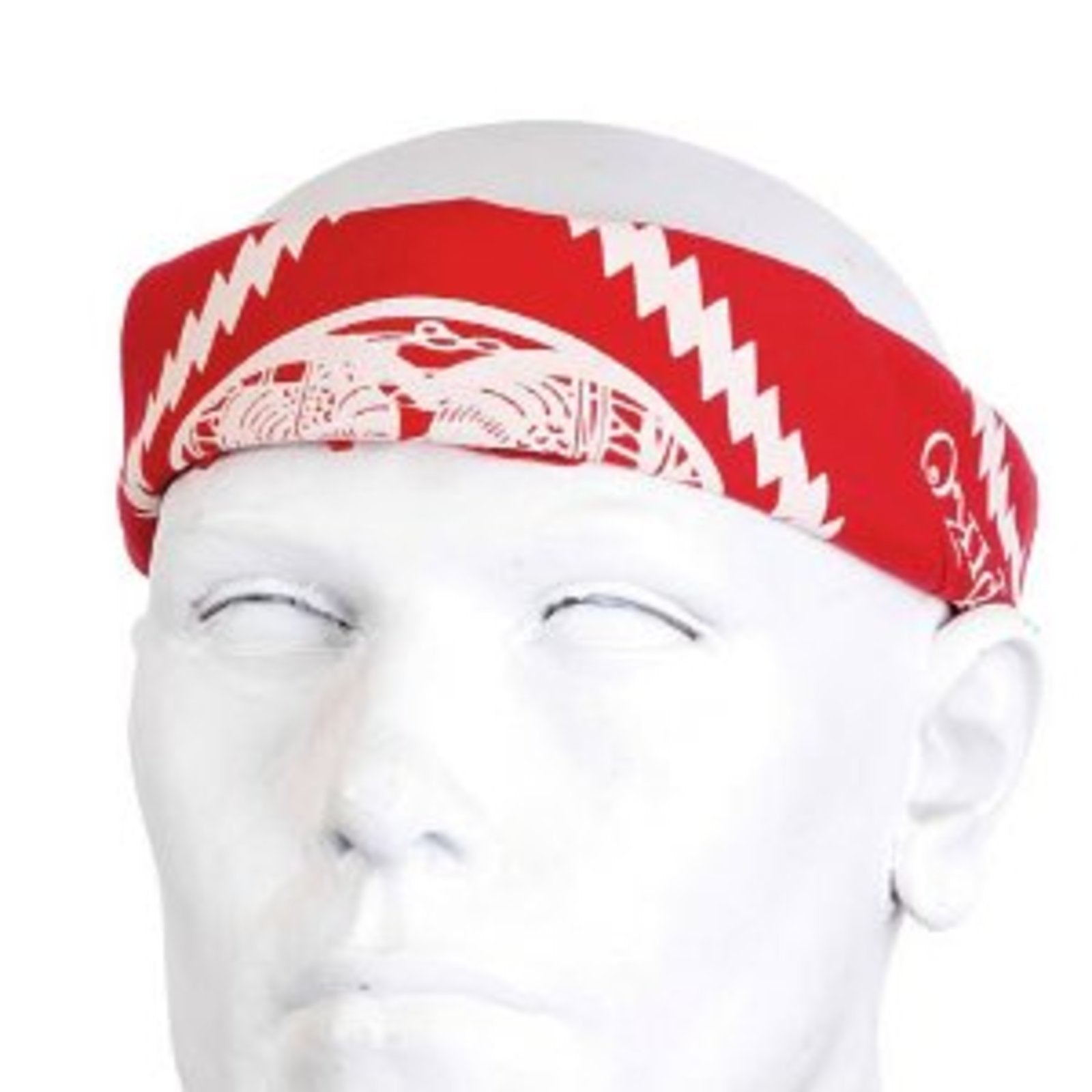 YOROPIKO COTTON LOGO PRINTED RED BANDANA SKU-YORO2949