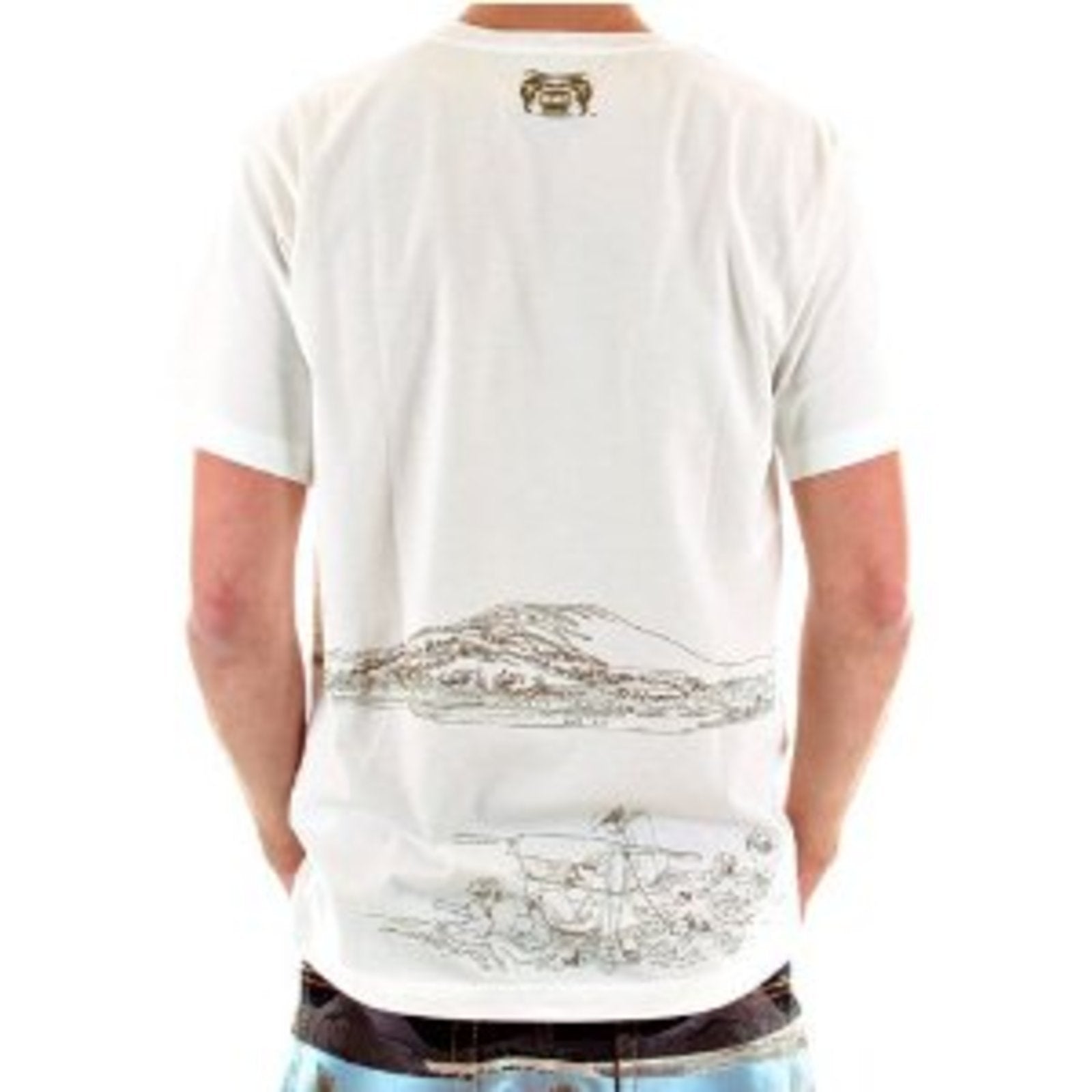 RMC JEANS EXCLUSIVE TOYO STORY PORTER GENUINE AND AUTHENTIC SHORT SLEEVE WHITE COTTON T SHIRT REDM5931