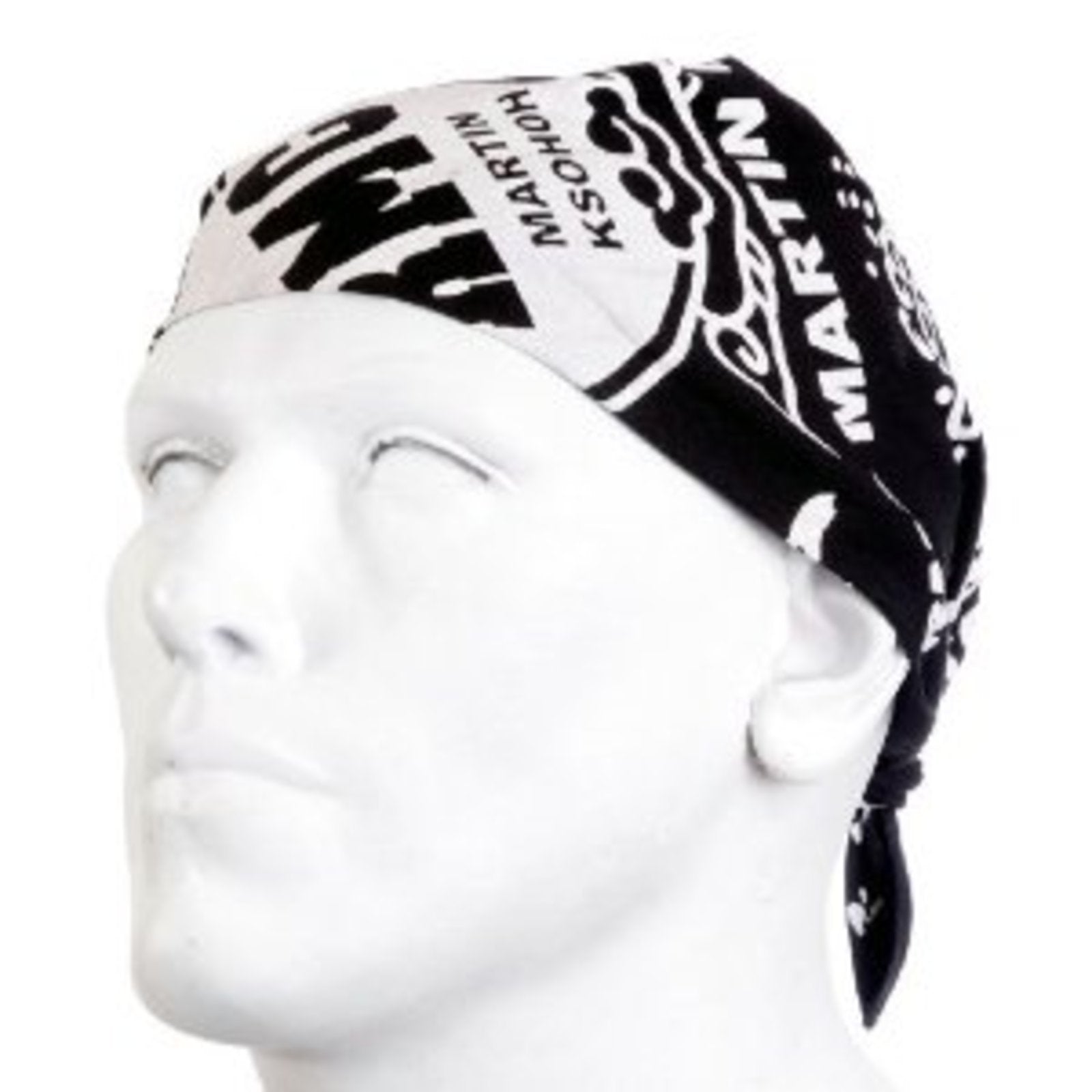 YOROPIKO 100% COTTON NAVY PRINTED BANDANA WITH FINISHED EDGES YORO2943