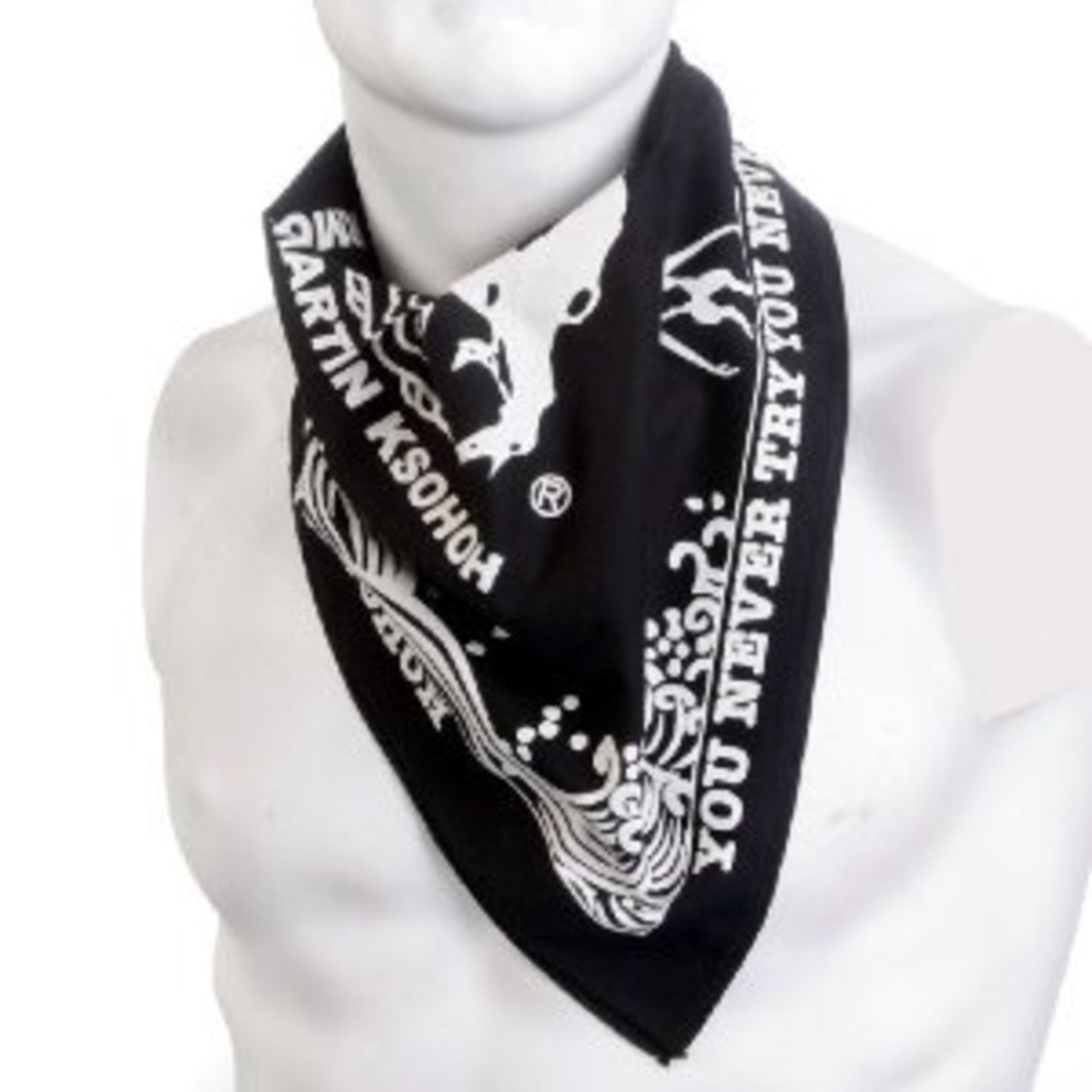 RMC JEANS 100% COTTON PRINTED BLACK BANDANA FOR MEN RMC JEANS2934