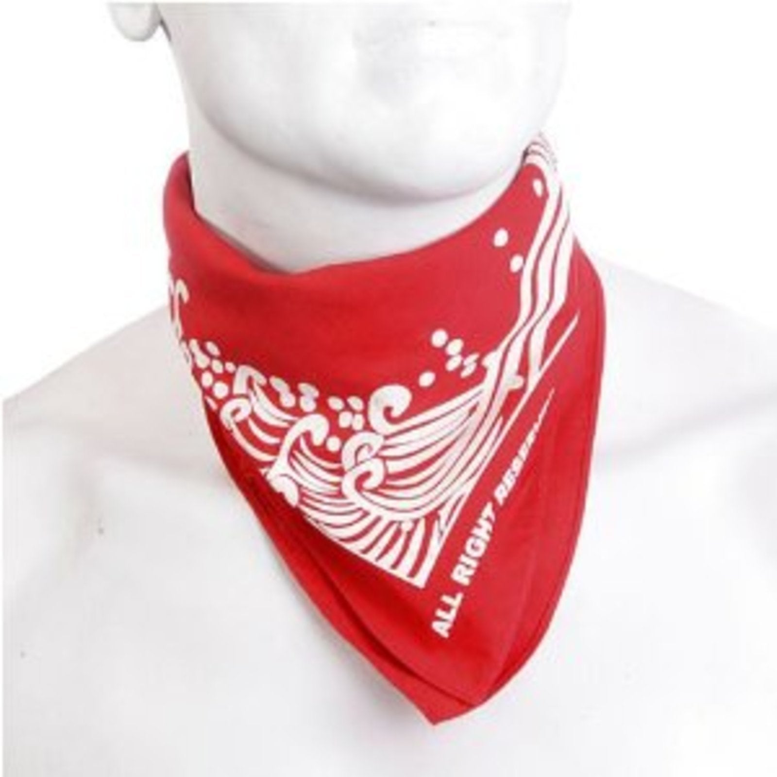 RMC JEANS 100% COTTON RED PRINTED BANDANA FOR MEN RMC JEANS2916
