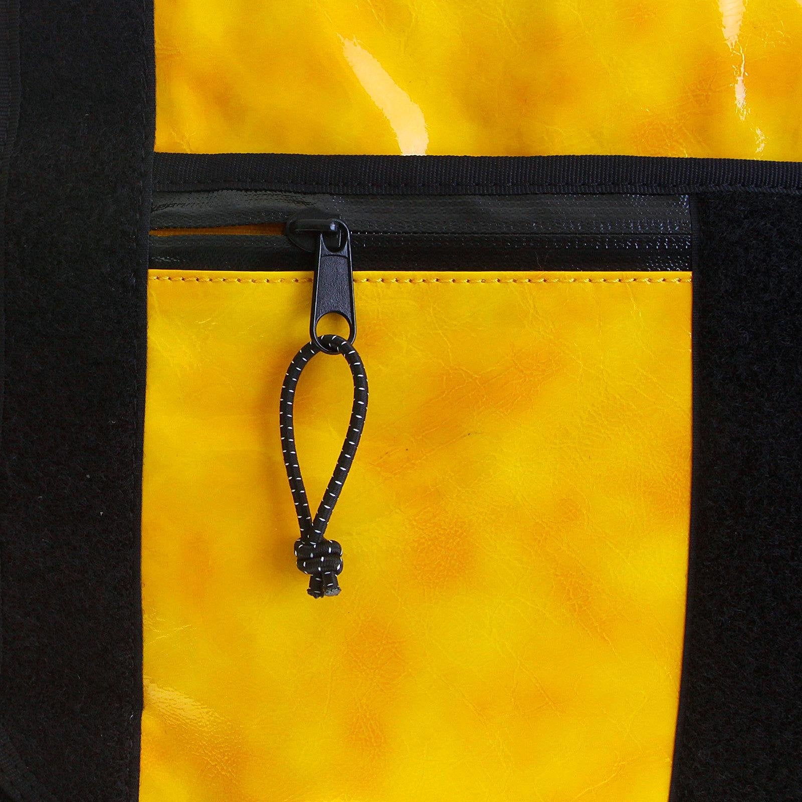 RMC MKWS UNISEX PVC COATED CANVAS FASHION CYCLIST LARGE SHOULDER BAG IN AMBER REDM5554