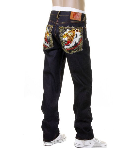 Red outlet Monkey Jeans Skull Gun Embroidered TLL121 Wave jean Size 40 Color: INDG