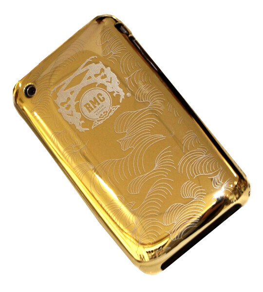 RMC MARTIN KSOHOH LIMITED EDITION GOLD COVERED ALUMINIUM IPHONE 3GS INCASE SLIDER CASE REDM1982