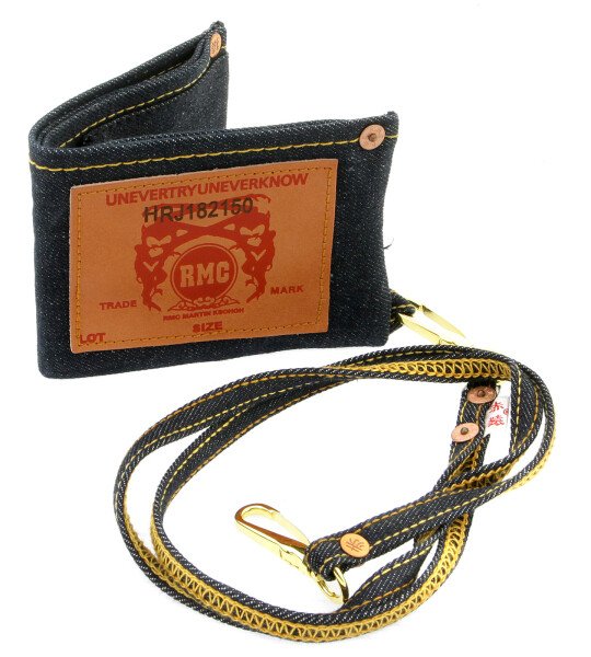 RMC MARTIN KSOHOH DENIM WALLET WITH KEY CHAIN REDM0487